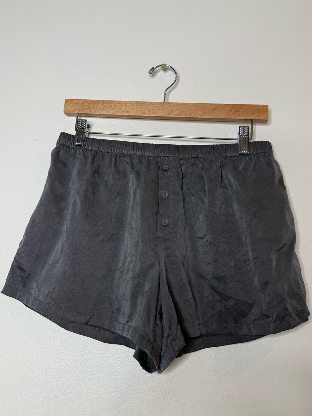 Soma 100% Silk Machine Washable Silk Sleep Boxer Mini Shorts size small